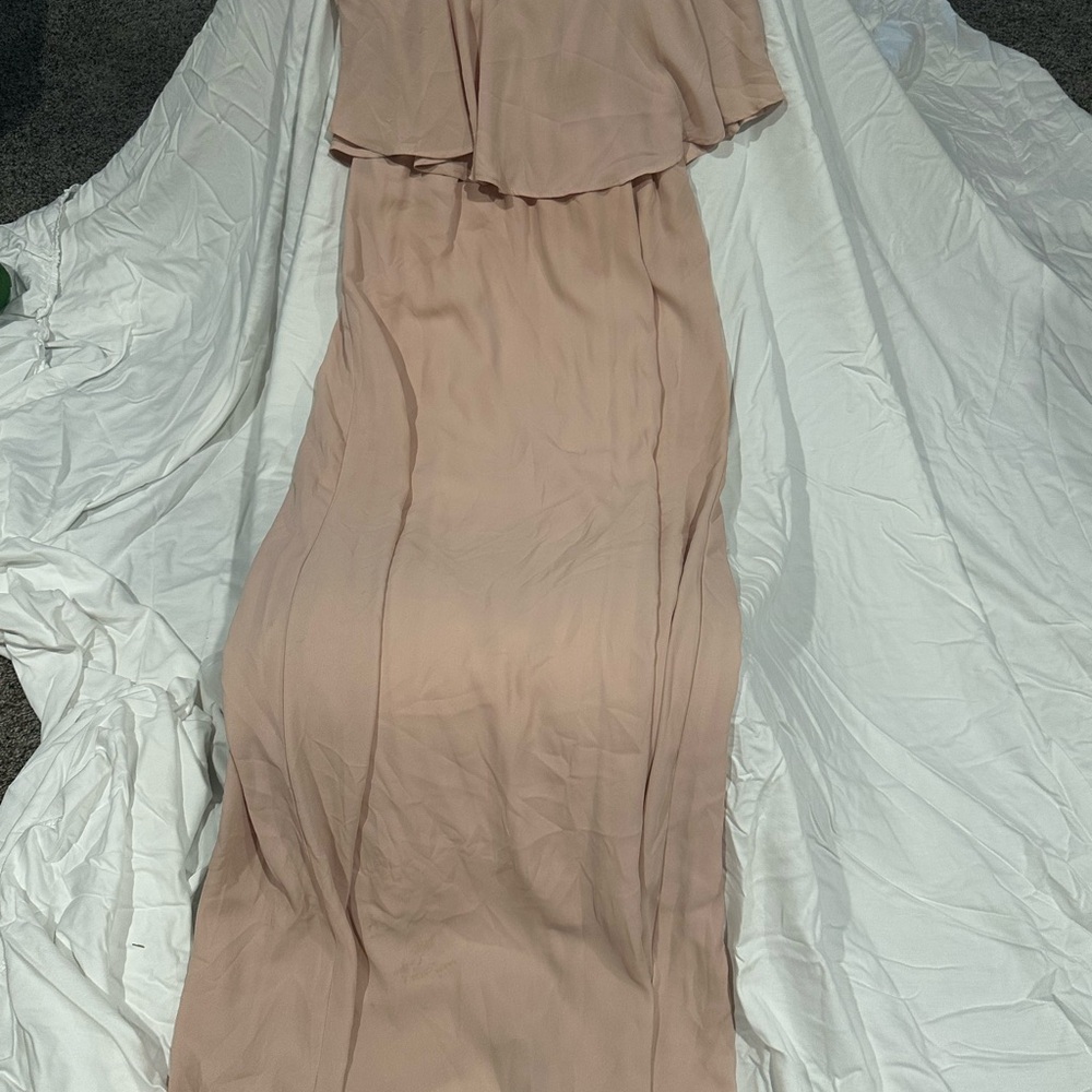 Show Me Your MuMu Blush Strapless Maxi Dress
